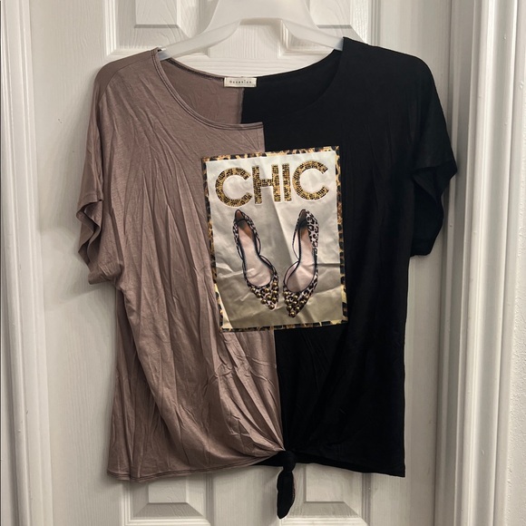 Occasion Graphic Tee - Black and Brown - Picture 1 of 6